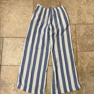 Old Navy Blue and White Wide Leg Pants